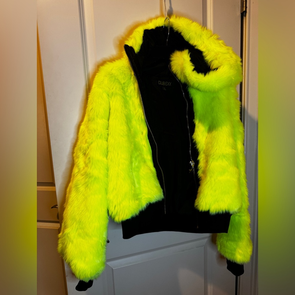 Dolls Kill Bright Yellow Teddy Jacket